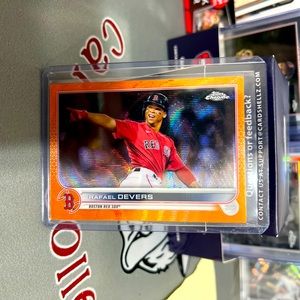 2022 Topps chrome Raphael devers orange wave 1/25